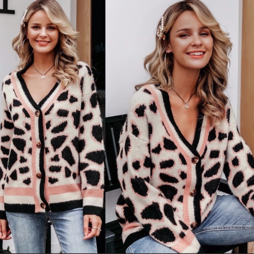 MADELYN Leopard Cardigan